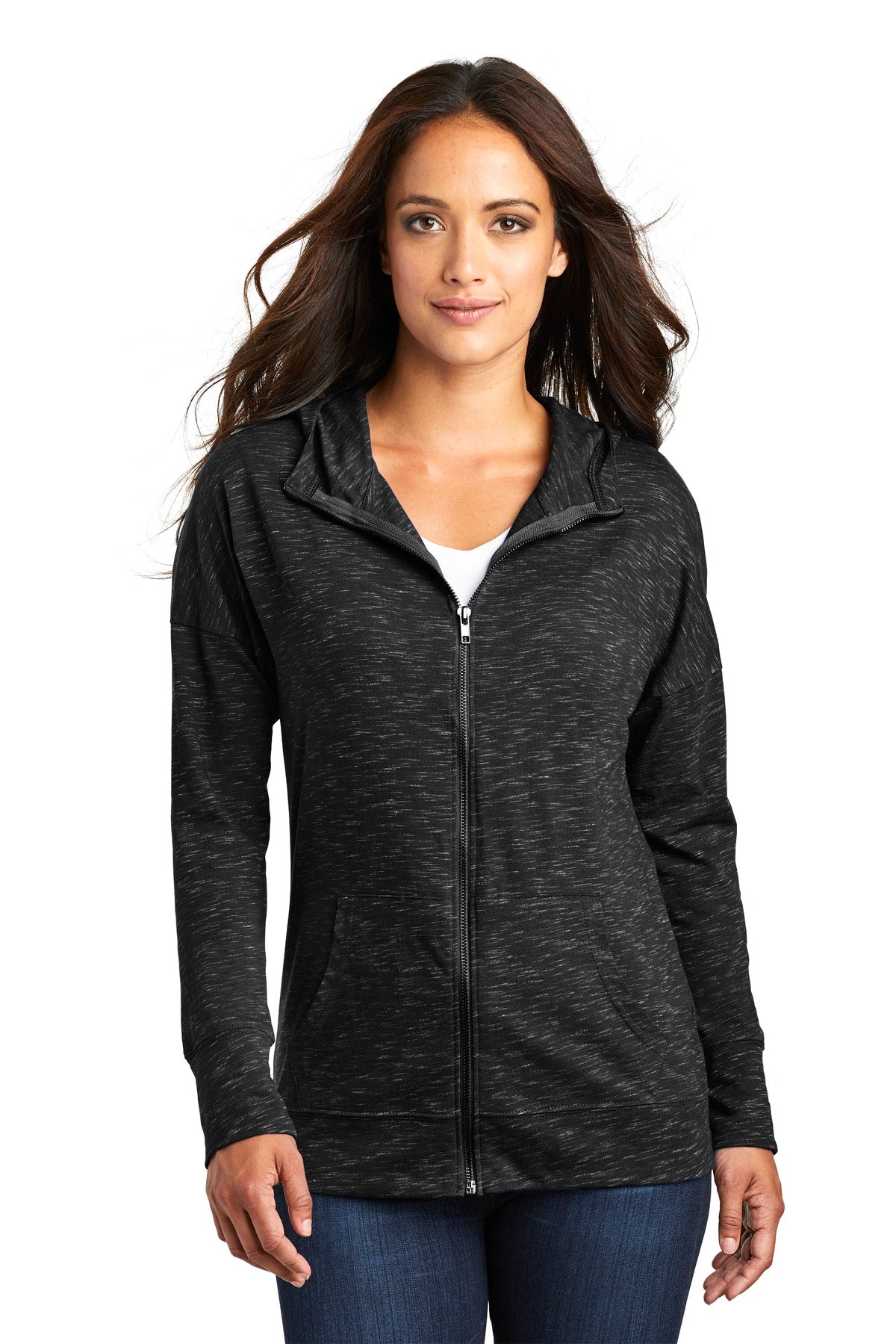 District ® Women's Medal Full-Zip Hoodie DT665