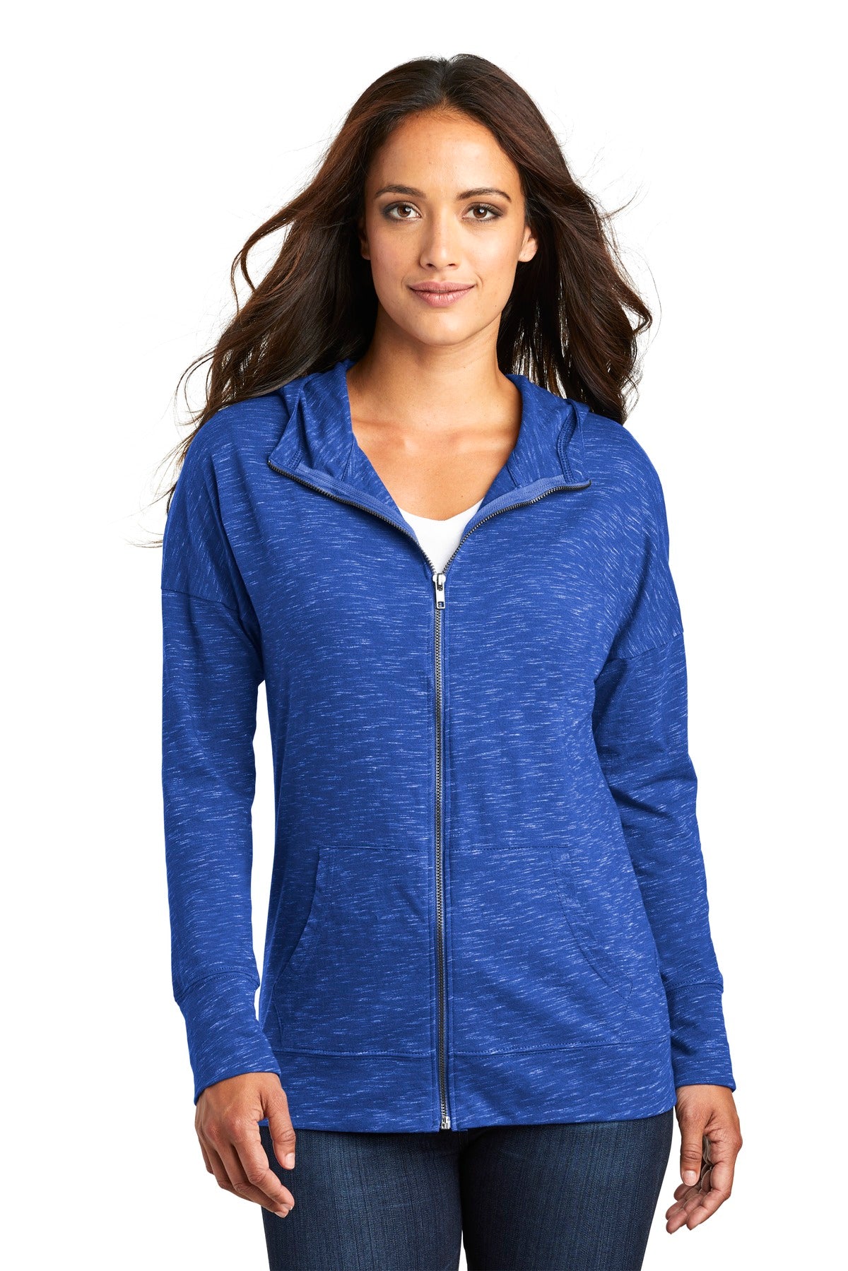 District ® Women's Medal Full-Zip Hoodie DT665