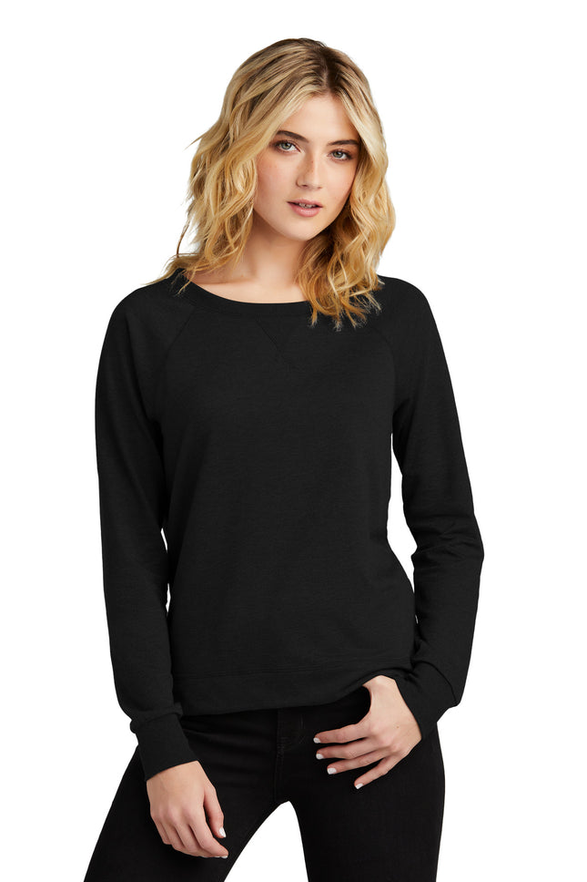 District ® Women's Featherweight French Terry   Long Sleeve Crewneck DT672