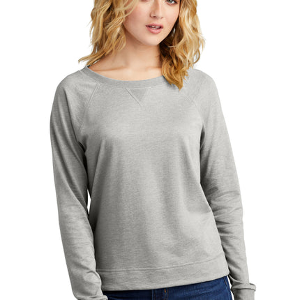District ® Women's Featherweight French Terry   Long Sleeve Crewneck DT672