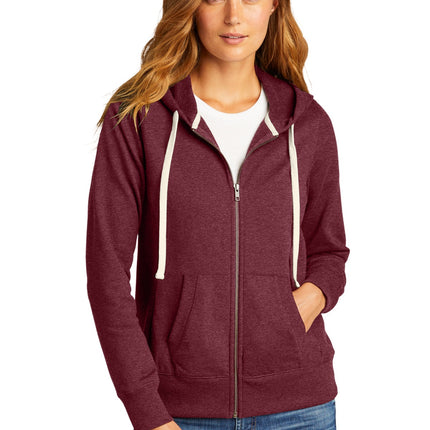 District ® Women's Re-Fleece  Full-Zip Hoodie DT8103