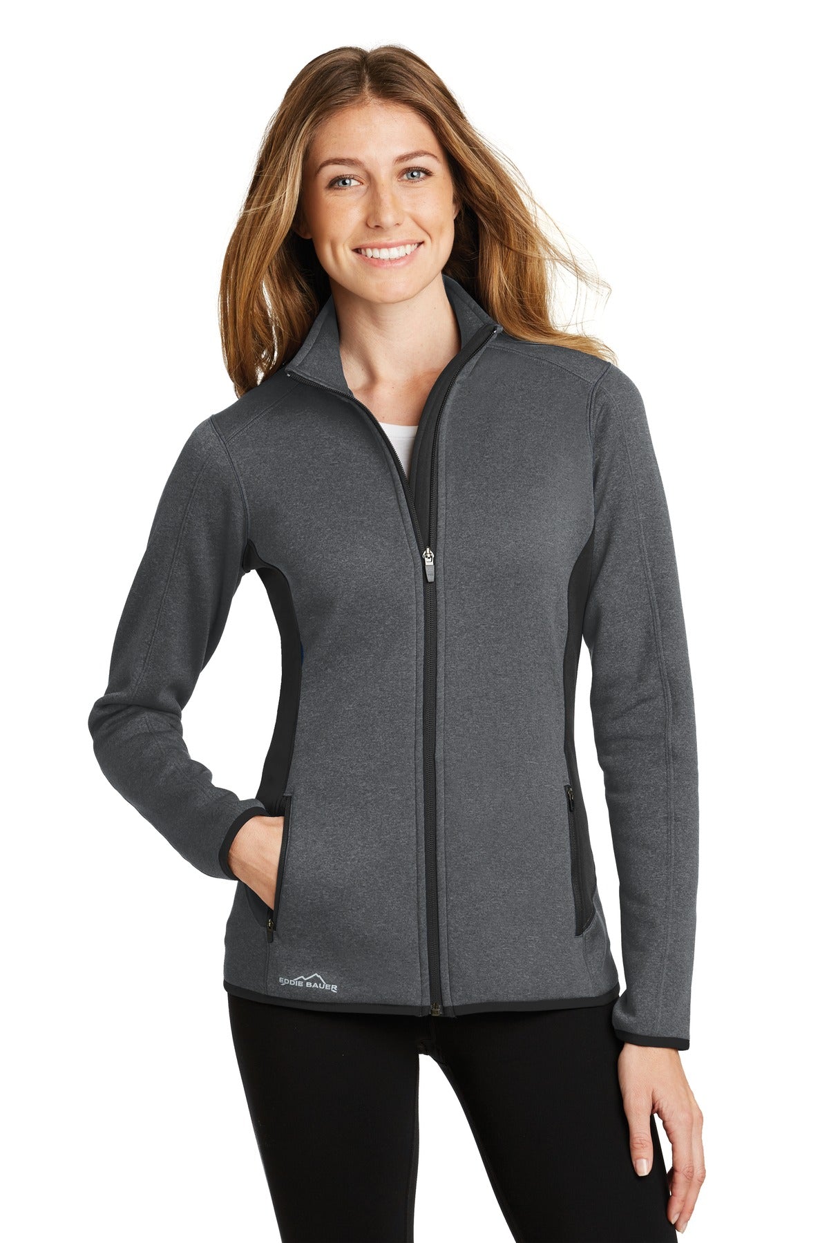 Eddie Bauer® Women's Full-Zip Heather Stretch Fleece Jacket EB239