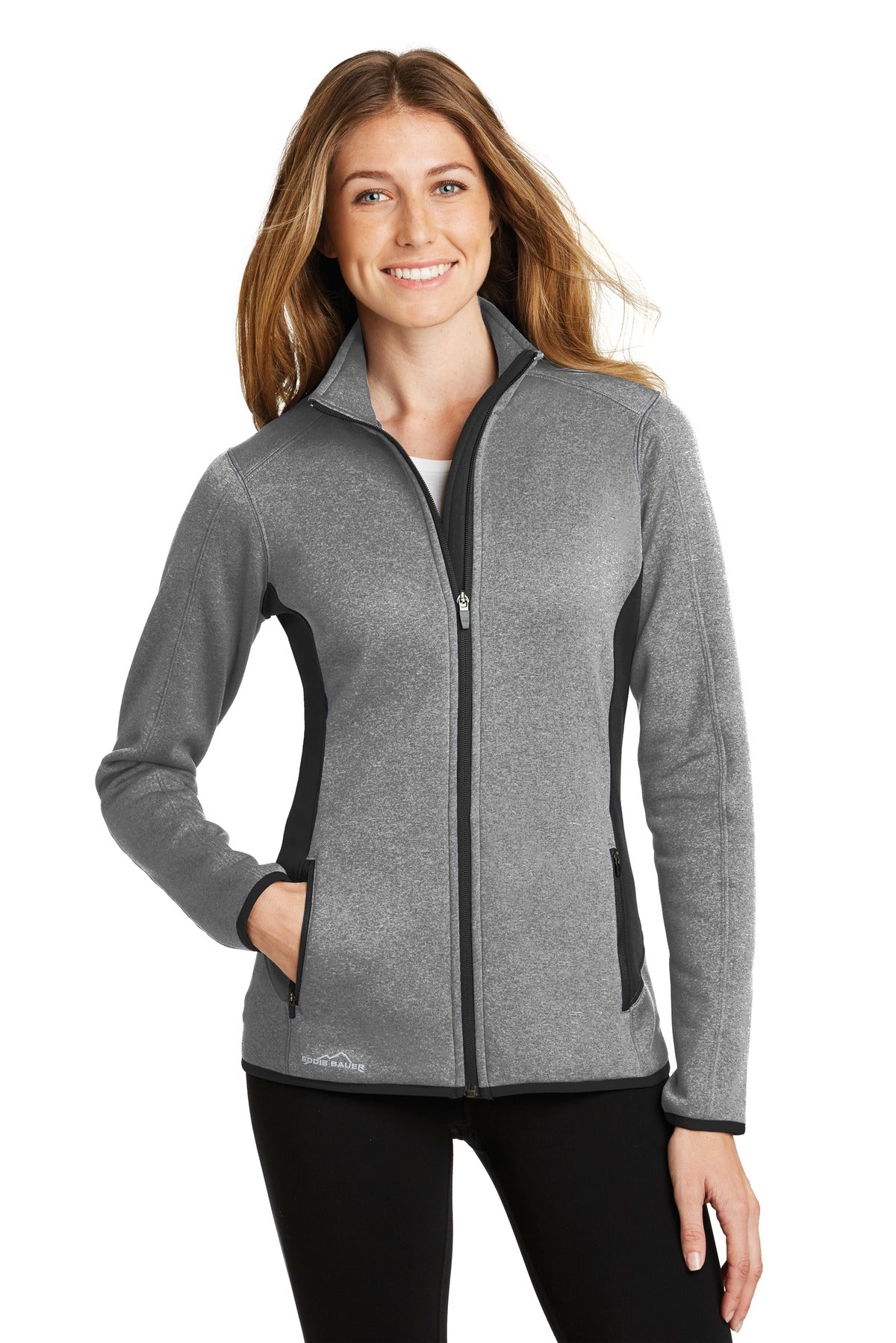 Eddie Bauer® Women's Full-Zip Heather Stretch Fleece Jacket EB239
