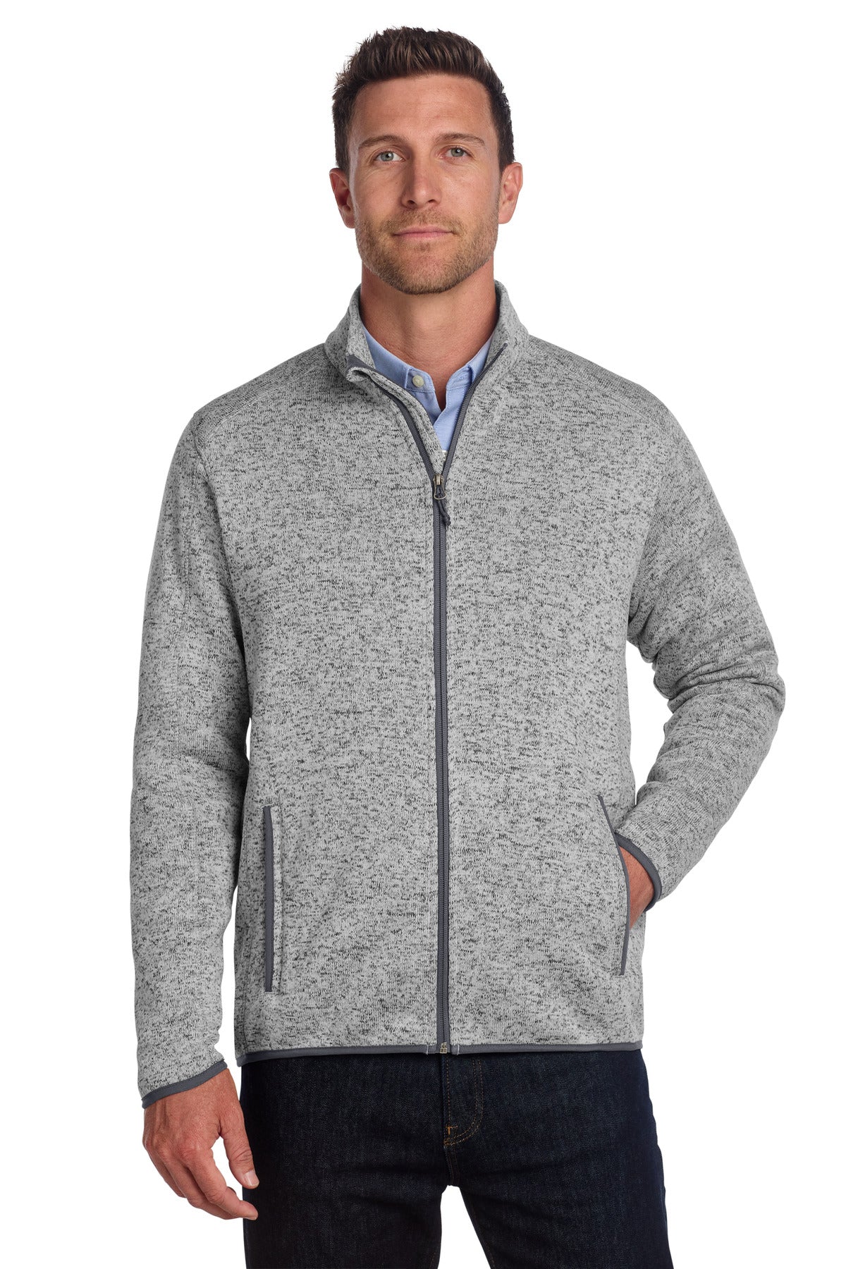 Port Authority® Sweater Fleece Jacket F232