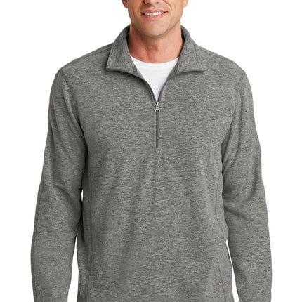 Port Authority ® Heather Microfleece 1/2-Zip Pullover. F234