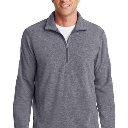 Port Authority ® Heather Microfleece 1/2-Zip Pullover. F234