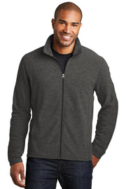 Port Authority® Heather Microfleece Full-Zip Jacket F235