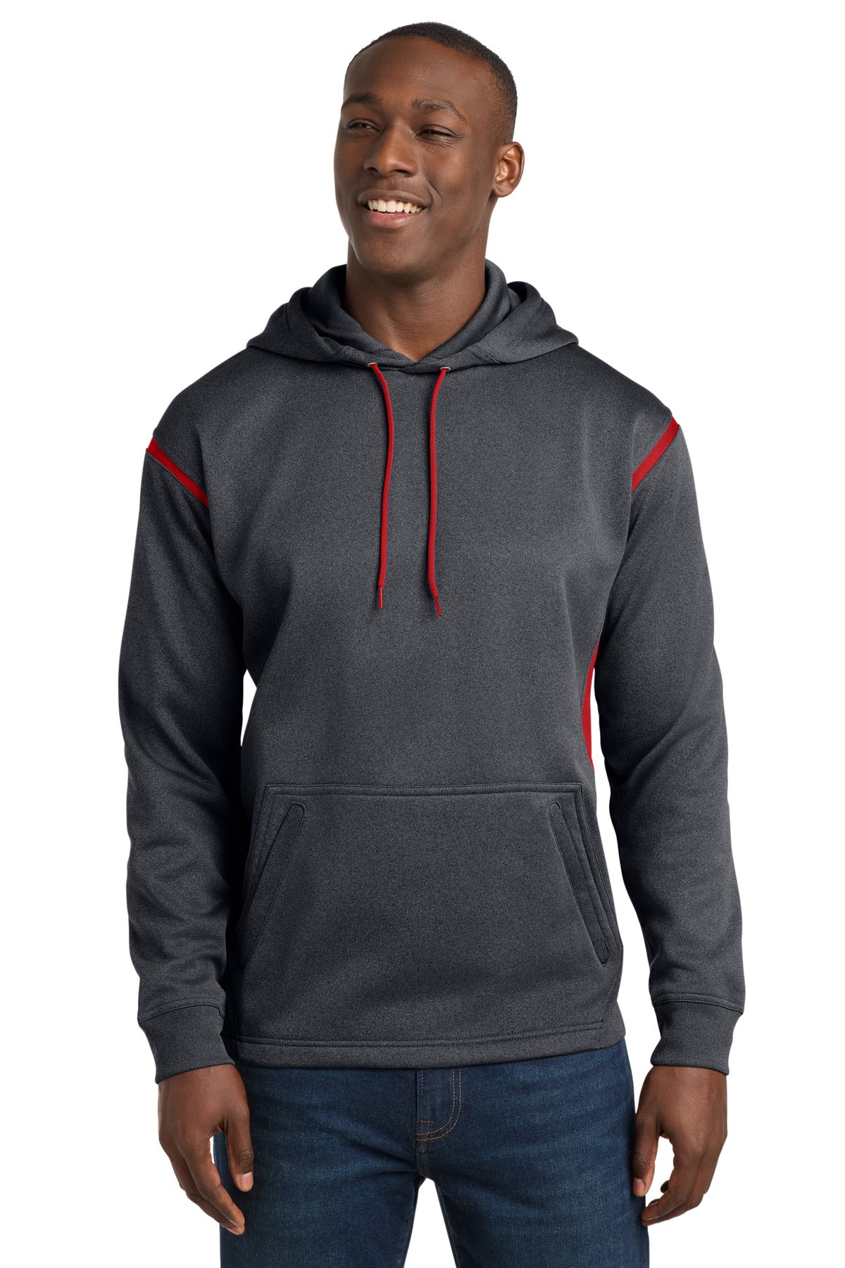 Sport-Tek® Tech Fleece Colorblock Hooded Sweatshirt F246
