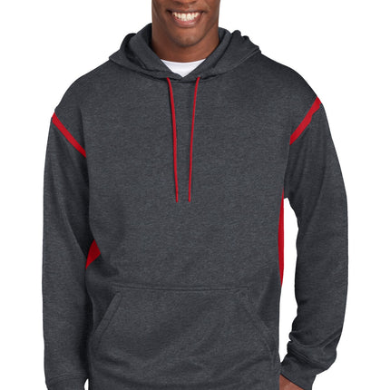 Sport-Tek ® Tech Fleece Colorblock Hooded Sweatshirt. F246