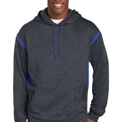 Sport-Tek ® Tech Fleece Colorblock Hooded Sweatshirt. F246