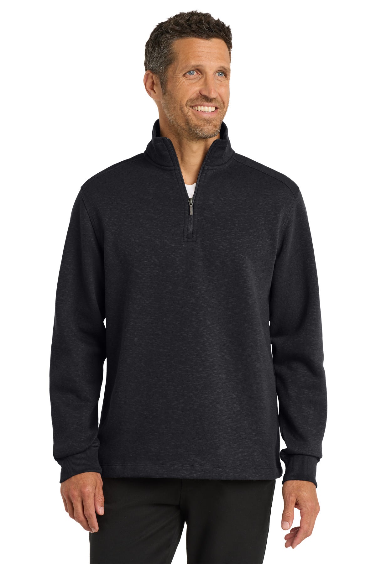 Port Authority® Slub Fleece 1/4-Zip Pullover F295