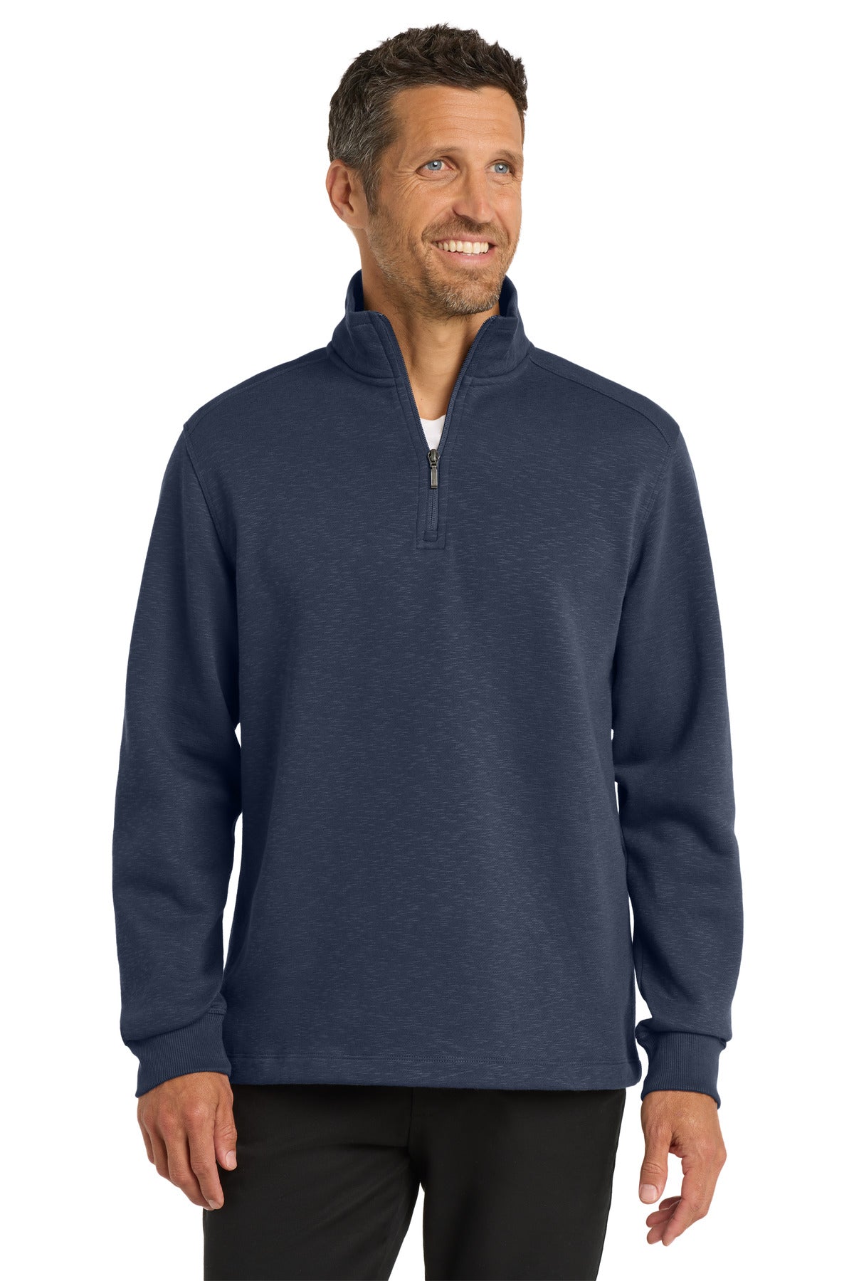 Port Authority® Slub Fleece 1/4-Zip Pullover F295