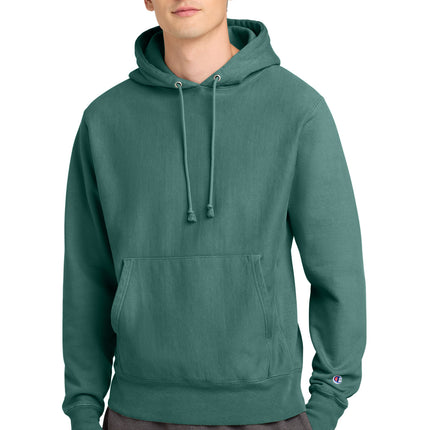 Champion  ® Reverse Weave  ® Garment-Dyed Hooded Sweatshirt. GDS101