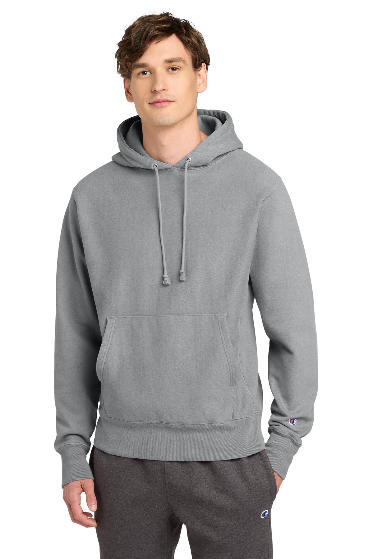 Champion ® Reverse Weave ® Garment-Dyed Hooded Sweatshirt GDS101