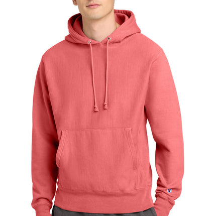 Champion  ® Reverse Weave  ® Garment-Dyed Hooded Sweatshirt. GDS101