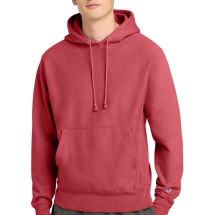 Champion  ® Reverse Weave  ® Garment-Dyed Hooded Sweatshirt. GDS101
