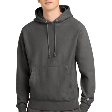 Champion  ® Reverse Weave  ® Garment-Dyed Hooded Sweatshirt. GDS101