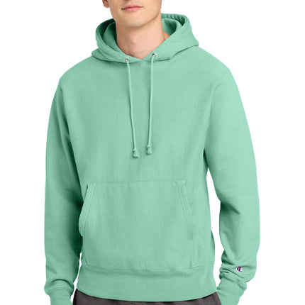 Champion  ® Reverse Weave  ® Garment-Dyed Hooded Sweatshirt. GDS101