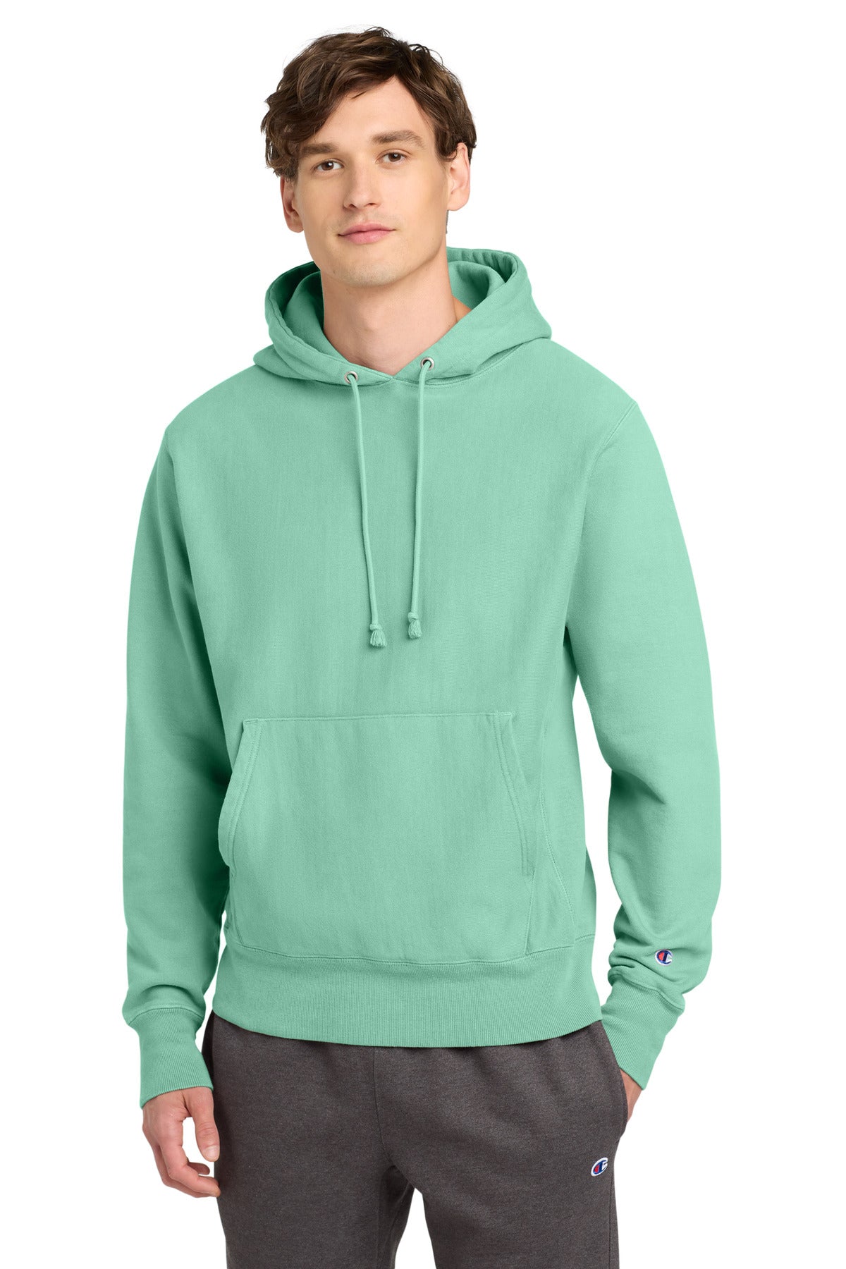 Champion ® Reverse Weave ® Garment-Dyed Hooded Sweatshirt GDS101
