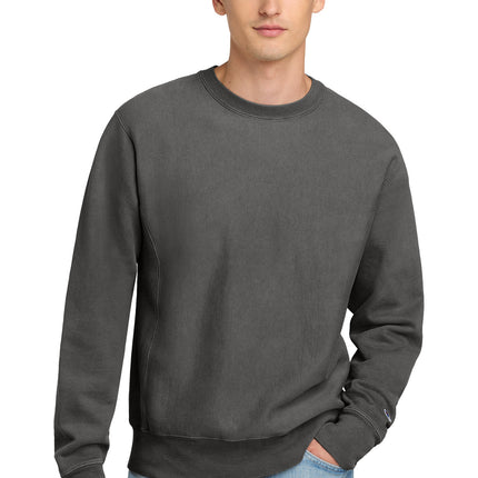 Champion  ® Reverse Weave  ® Garment-Dyed Crewneck Sweatshirt. GDS149