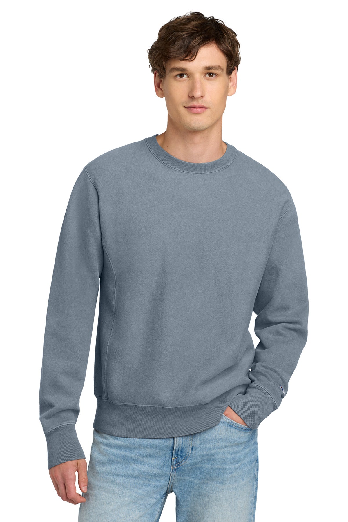 Champion ® Reverse Weave ® Garment-Dyed Crewneck Sweatshirt GDS149
