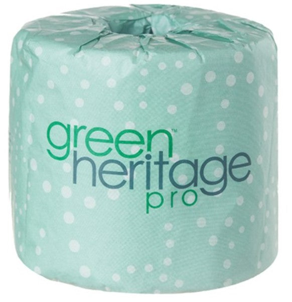 Resolute Green Heritage Pro Bath Tissue 4" X 3.1" 2-Ply 500 / Roll 96 / cs