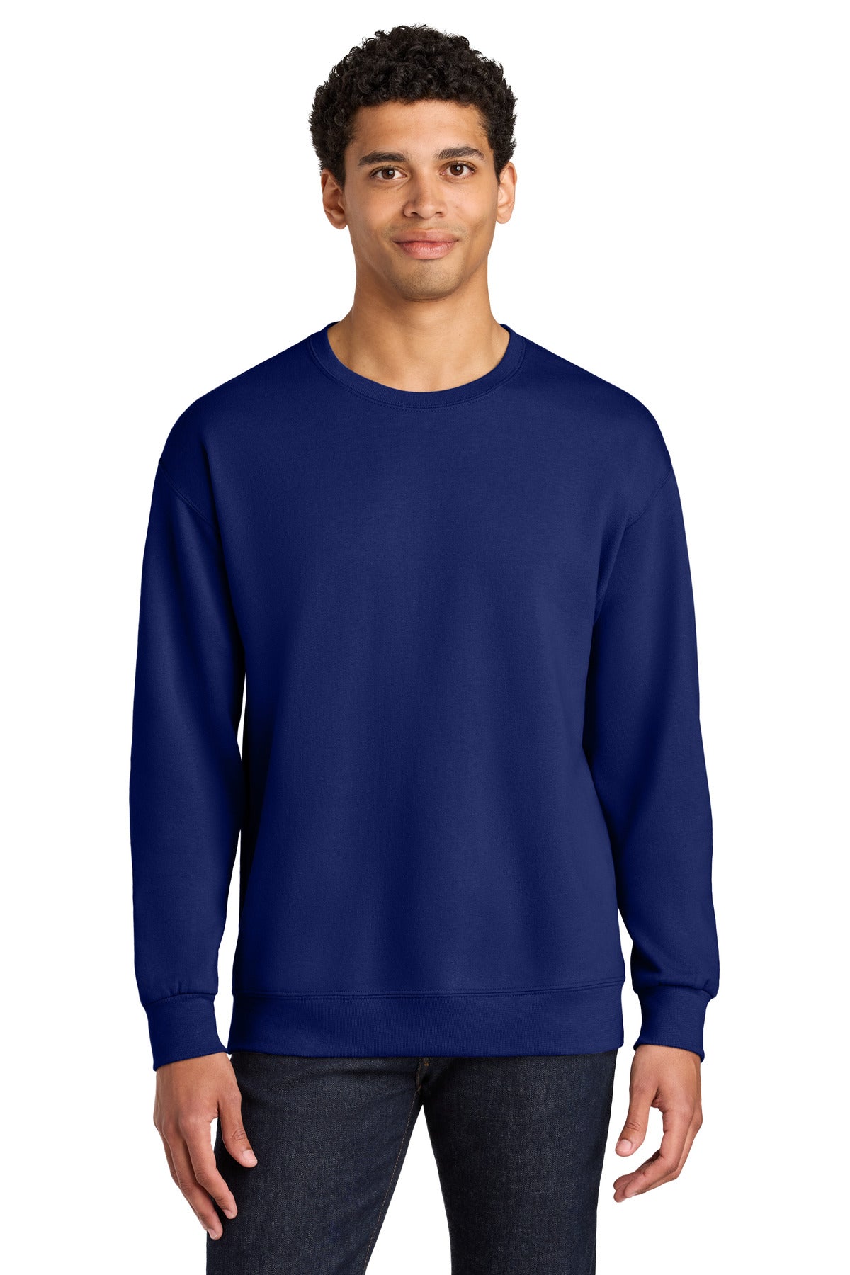Jerzees Ultimate™ Unisex CVC Ring Spun Crewneck Sweatshirt IC48M