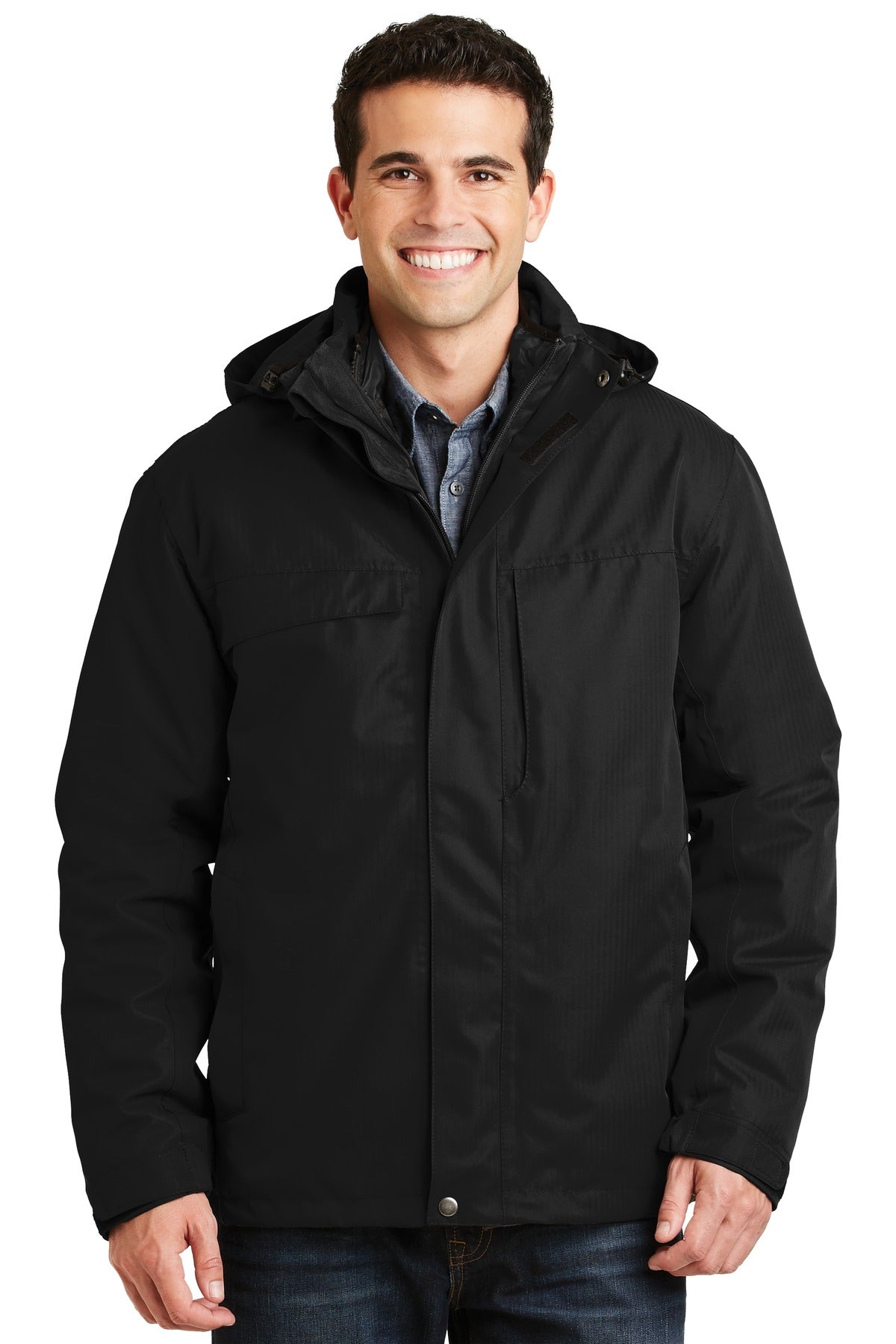 Port Authority® Herringbone 3-in-1 Parka J302