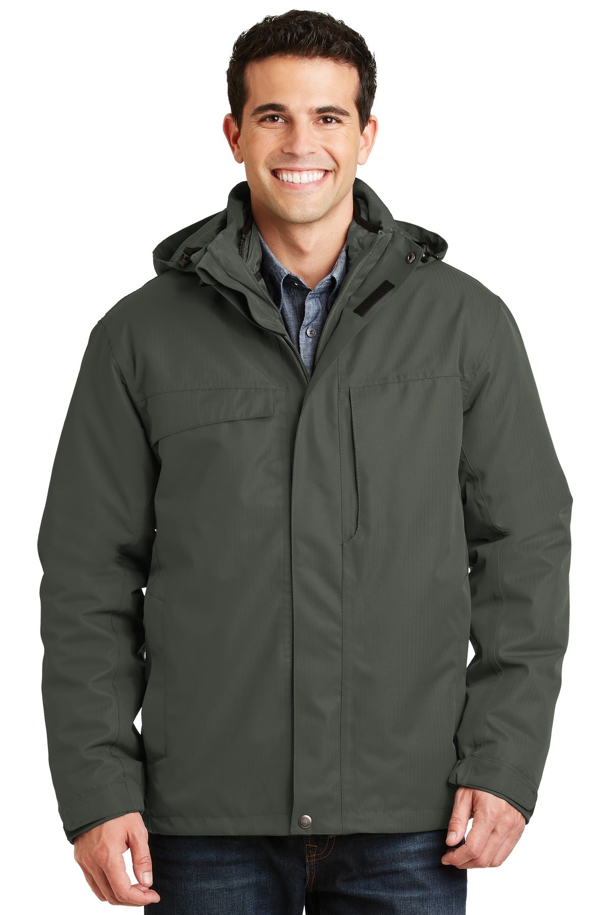 Port Authority® Herringbone 3-in-1 Parka J302