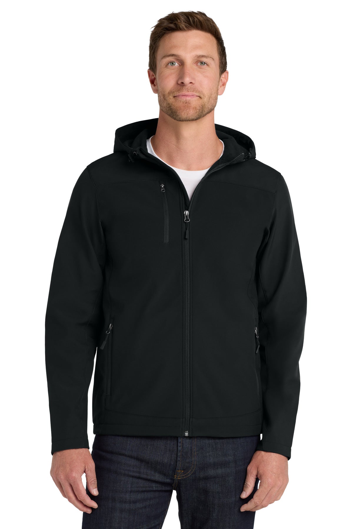 Port Authority® Hooded Core Soft Shell Jacket J335