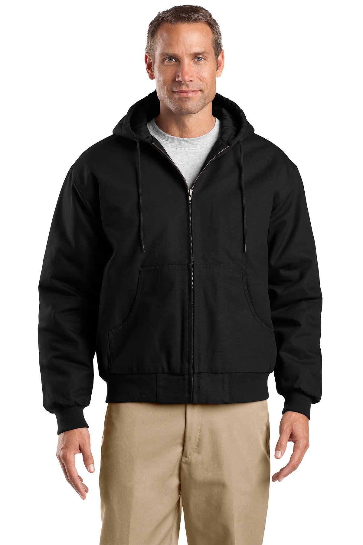 CornerStone® Tall Duck Cloth Hooded Work Jacket TLJ763H