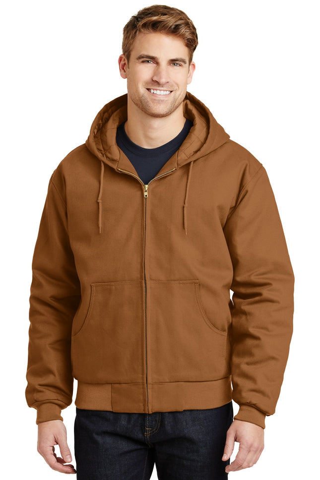 CornerStone ® - Duck Cloth Hooded Work Jacket.  J763H