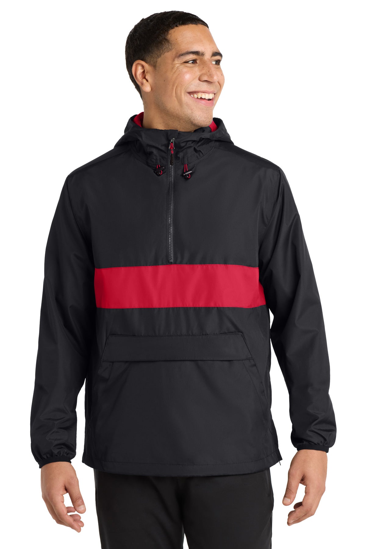 Sport-Tek® Zipped Pocket Anorak JST65