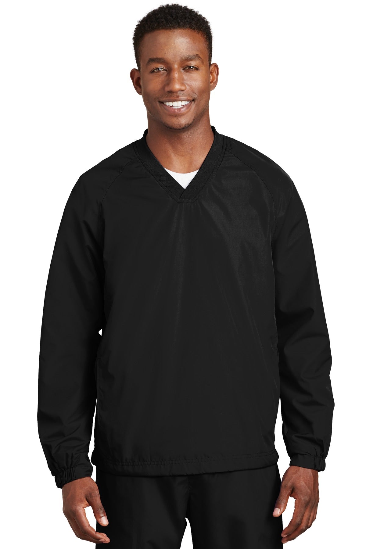 Sport-Tek® V-Neck Raglan Wind Shirt JST72
