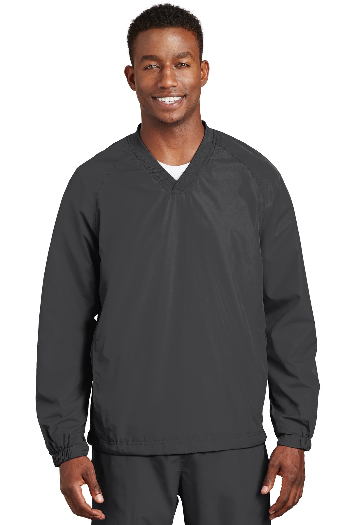 Sport-Tek® V-Neck Raglan Wind Shirt JST72