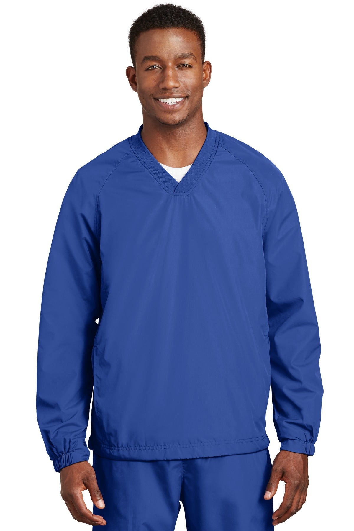 Sport-Tek® V-Neck Raglan Wind Shirt JST72