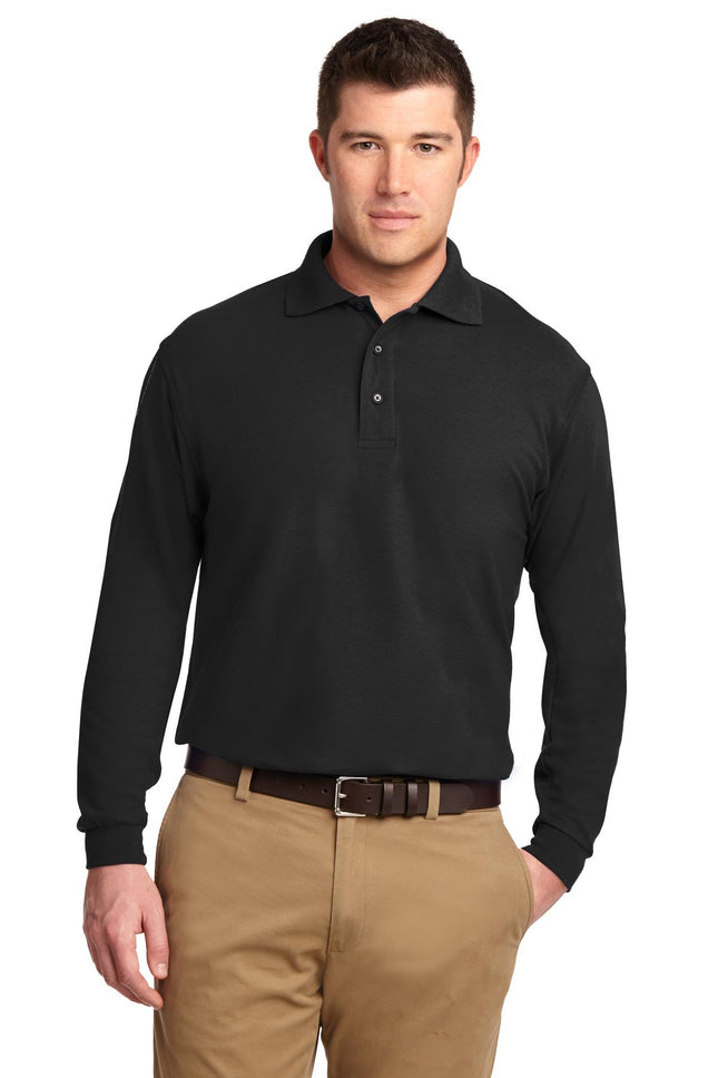 Port Authority ® Silk Touch Long Sleeve Polo.  K500LS