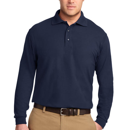 Port Authority ® Silk Touch Long Sleeve Polo.  K500LS