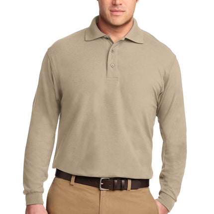 Port Authority ® Silk Touch Long Sleeve Polo.  K500LS
