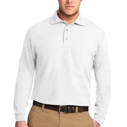 Port Authority ® Silk Touch Long Sleeve Polo.  K500LS