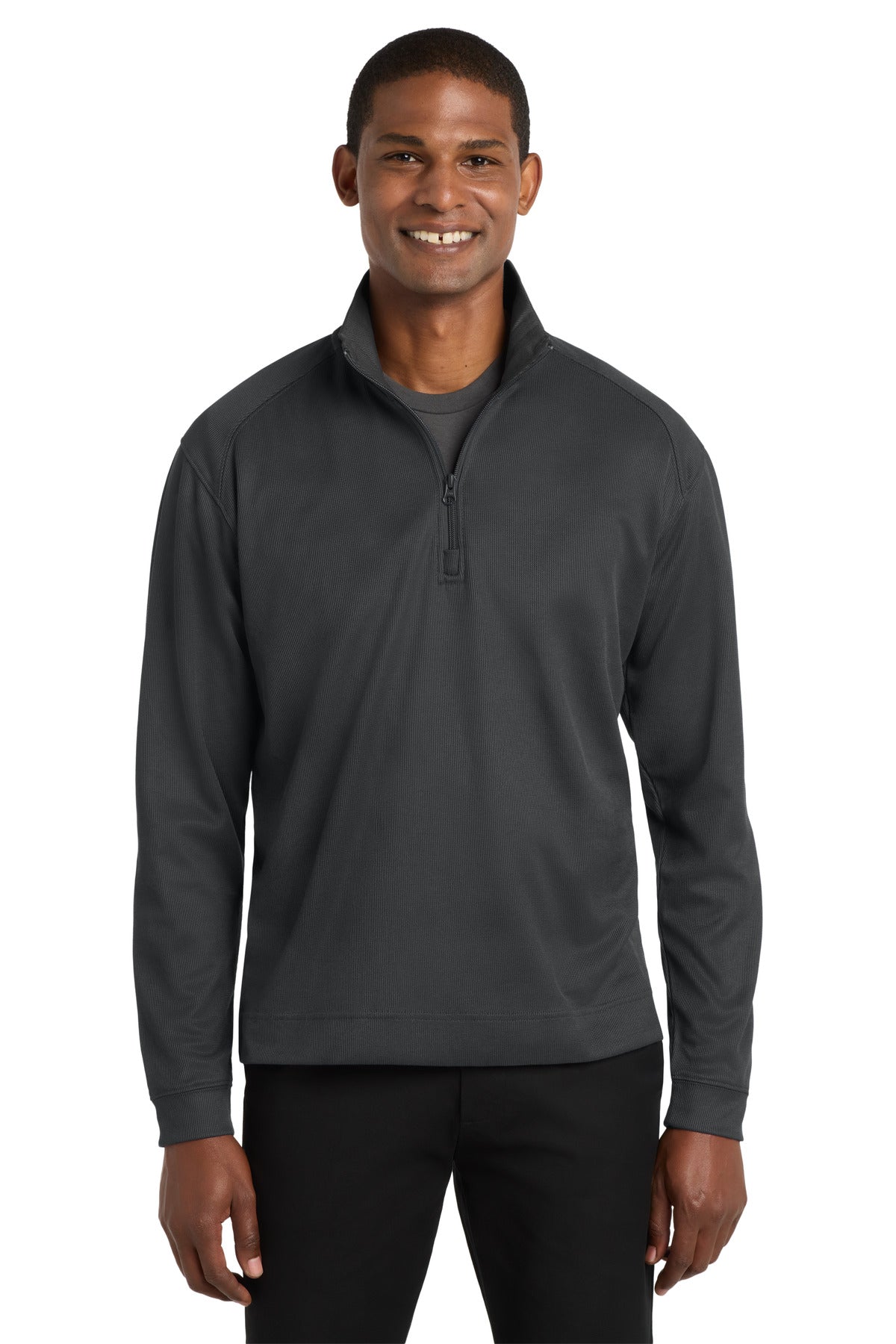 Port Authority® Vertical Texture 1/4-Zip Pullover K805