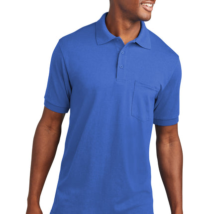 Port & Company ® Core Blend Jersey Knit Pocket Polo. KP55P