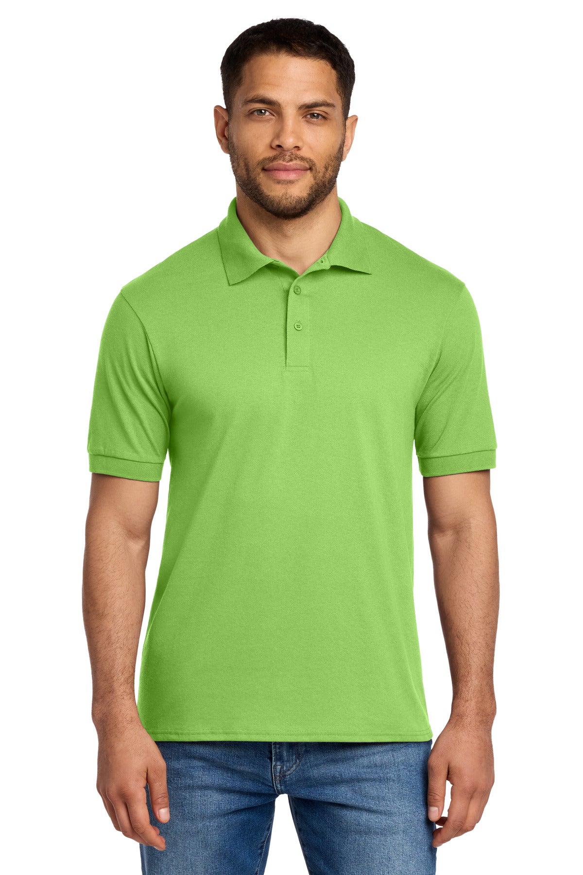 Port & Co Core Blend Jersey Knit Polo. KP55