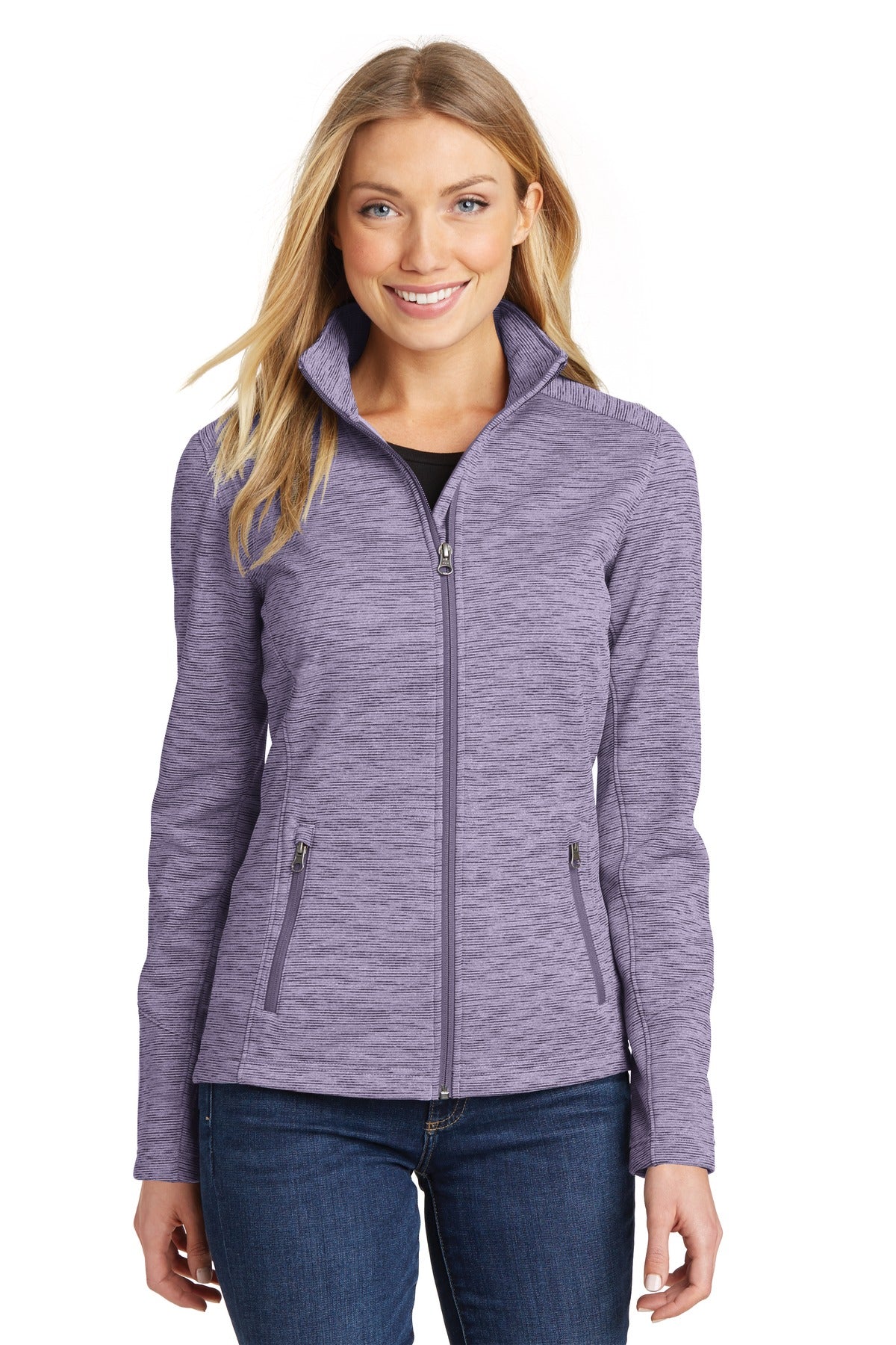 Port Authority® Women's Digi Stripe Fleece Jacket L231
