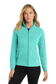 Port Authority® Women's Heather Microfleece Full-Zip Jacket L235