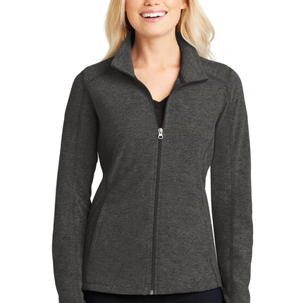 Port Authority ® Women's Heather Microfleece Full-Zip Jacket. L235