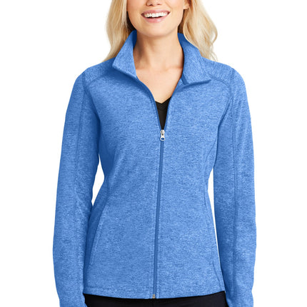 Port Authority ® Women's Heather Microfleece Full-Zip Jacket. L235