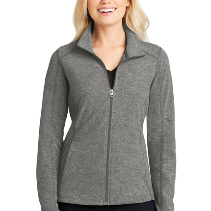 Port Authority ® Women's Heather Microfleece Full-Zip Jacket. L235