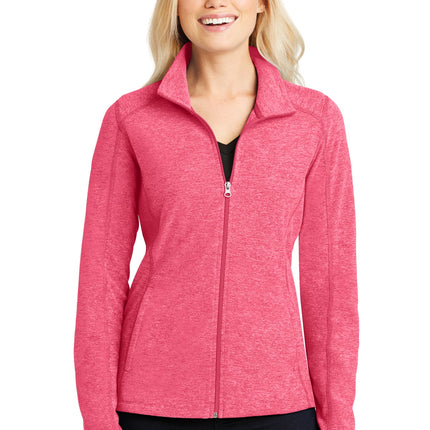 Port Authority ® Women's Heather Microfleece Full-Zip Jacket. L235