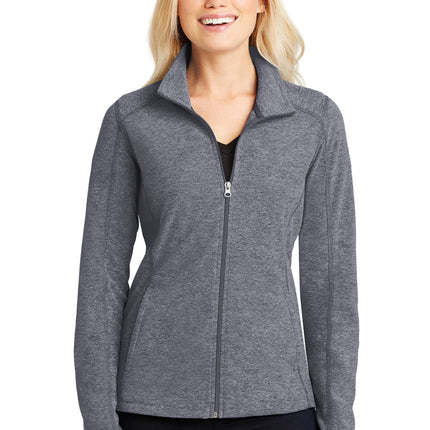 Port Authority ® Women's Heather Microfleece Full-Zip Jacket. L235